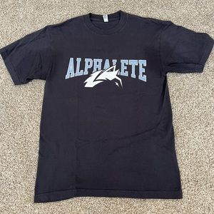 Alphalete Wolf Head Tee Dolphin Blue size small